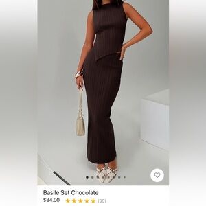 Princess Polly Basile Set Chocolate L/XL